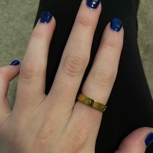 gold look alike ring size 6.5